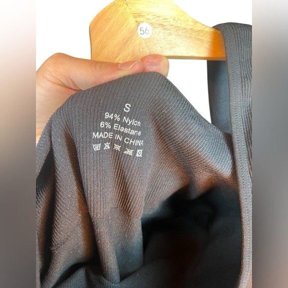 Popilush Shapewear Seamless Square Neck Tank Workout Jumpsuit - Picture 3 of 5